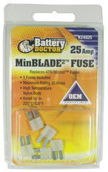 WIRTHCO 24825 MINBLADE2 FUSE-25A 25 Amp; Clear; 5 Per Pack